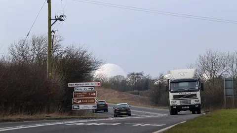 RAF Menwith Hill Stock Footage 98685663