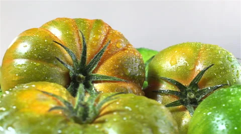 Raf Tomatoes isolated rotating on white/gray background Video stock 62413632