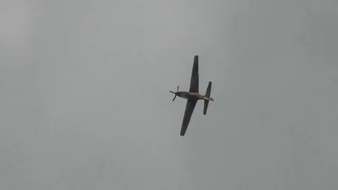 RAF Tucano performs expert stall turn Stock Footage 79957128