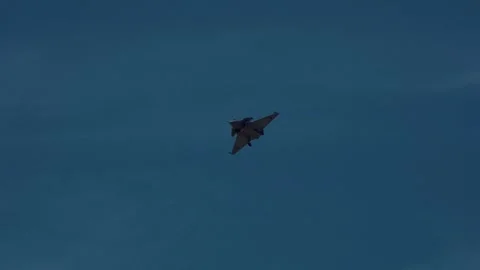 Rafale trainning in the valley Stock Footage 248689110