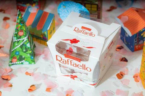 Raffaello candies for design purpose Stock Photos