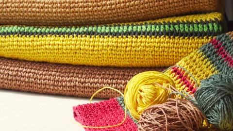 Raffia bags Video stock 290003177