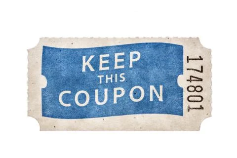 Raffle coupon ticket Stock Photos
