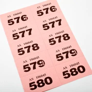 Raffle Tickets Stock Photos
