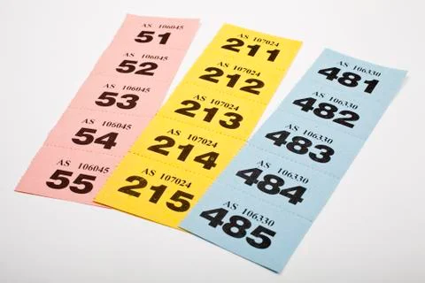 Raffle Tickets Stock Photos