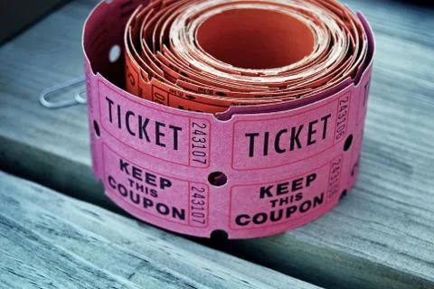 Raffle tickets Stock Photos