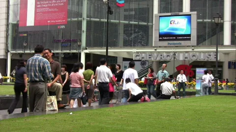 Raffles Square 库存影片 604774