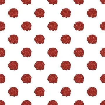 Rafflesia arnoldii floral pattern on white background Ilustração Stock