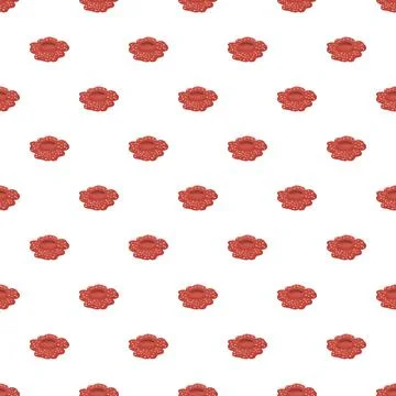 Rafflesia flower blooming seamless pattern on white background 스톡 일러스트