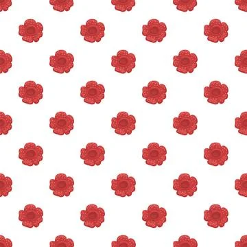 Rafflesia flower pattern seamless floral botanical background Stock Illustration