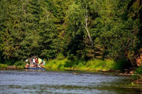 Raft trip Stock Photos