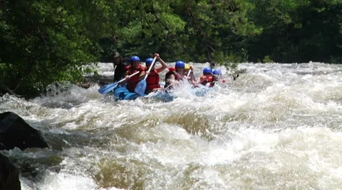 Rafting 1 Vídeo Stock 7901713