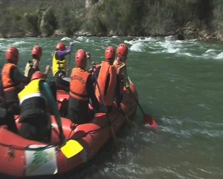 Rafting 1 P Stock Footage 514283