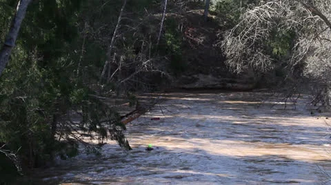 Rafting accident Stock Footage 22781650