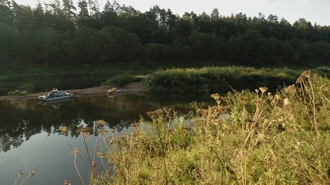 Rafting on a catamaran Stock Footage 100808916