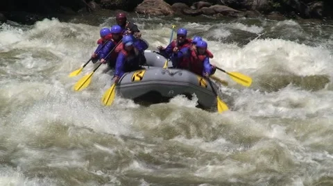 Rafting in Colorado Video stock 54599450