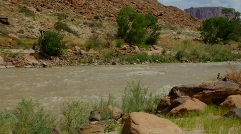 Rafting on the Colorado River Stock Footage 54247775