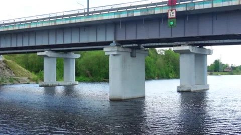 Rafting down the river on a motor ship Stock Footage 252742296