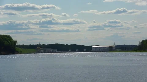 Rafting down the river on a motor ship Stock Footage 252744247