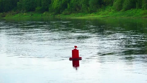 Rafting down the river on a motor ship Stock Footage 252744911
