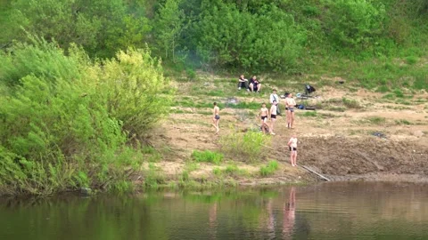 Rafting down the river on a motor ship Stock Footage 252745200