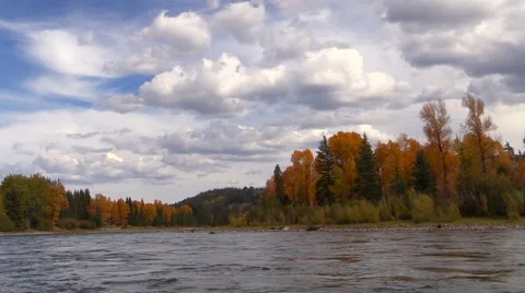 Rafting down snake river grand teton national park Stock Footage 45282953