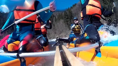 Rafting Stock Footage 100652090
