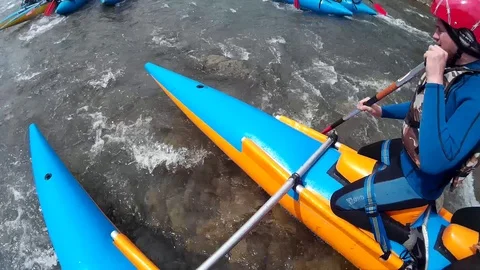 Rafting Stock Footage 101058612