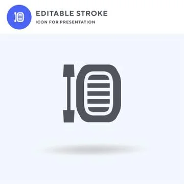 Rafting icon vector, filled flat sign, solid pictogram isolated on white, logo Stock Illustration