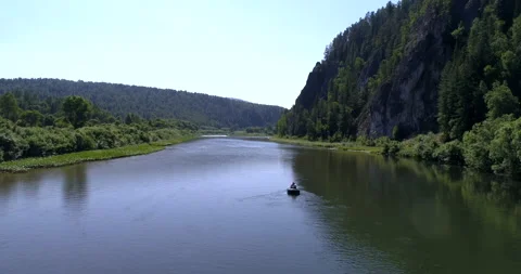 Rafting on an inflatable boat Stock Footage 130470943