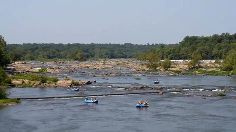 Rafting James River Virginia Stock Footage 42741963