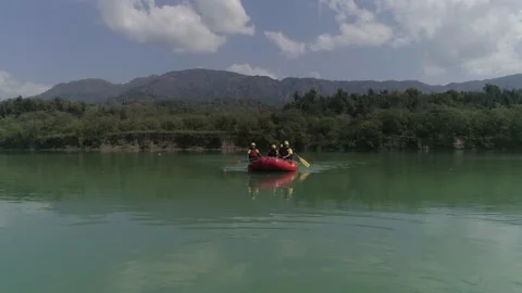 Rafting in mountainous river Ganges 스톡 동영상 133195730
