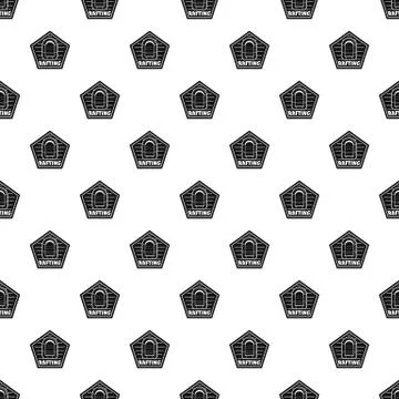 Rafting pattern seamless vector Stock Illustration