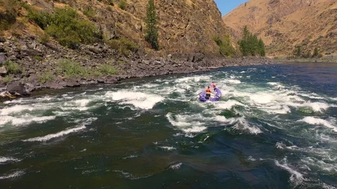 Rafting Payette River 库存影片 117143716