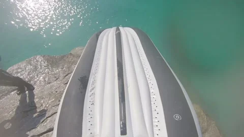Rafting POV on the river Stock Footage 170928775