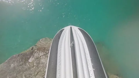 Rafting POV on the river Stock Footage 170928824