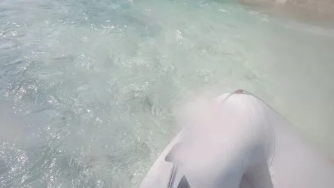 Rafting POV on the river Stock Footage 170928826
