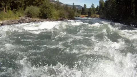 Rafting POV, whitewater, white water Stock Footage