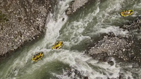 Rafting Races Stock Footage 330999713
