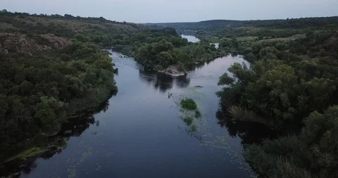 Rafting on river aerial 動画素材 97031044