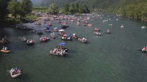 Rafting on river Drina Vidéo 46685024