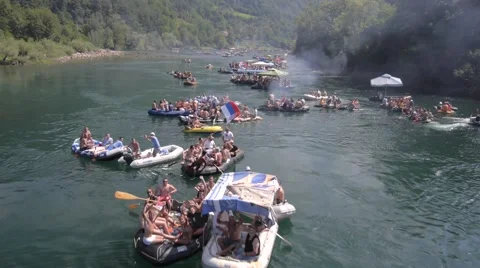 Rafting on river Drina Vidéo 46685897