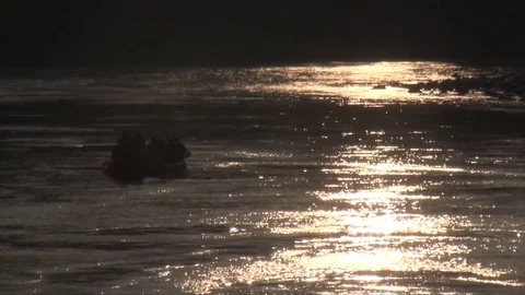 Rafting in the river Stock Footage 72333182