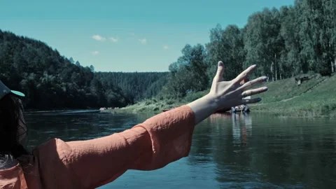 Rafting on the river Stock Footage 247967396