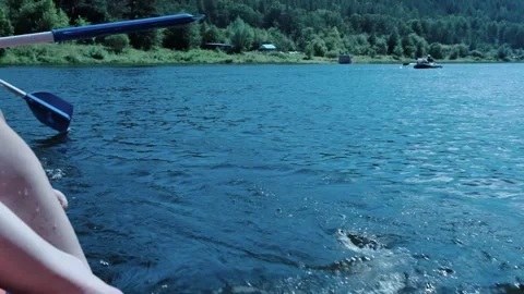 Rafting on the river Stock Footage 247967837