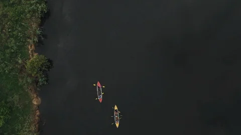 Rafting on the river by kayak. Stock Footage 93889651