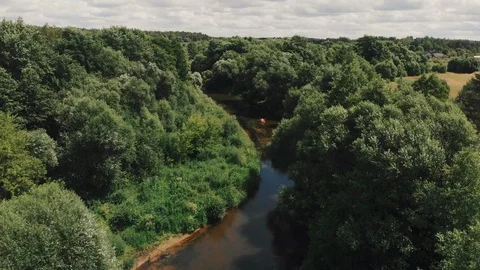 Rafting on the river by kayak. Stock Footage 93889681