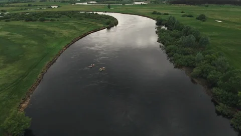 Rafting on the river by kayak. Video stock 93889867
