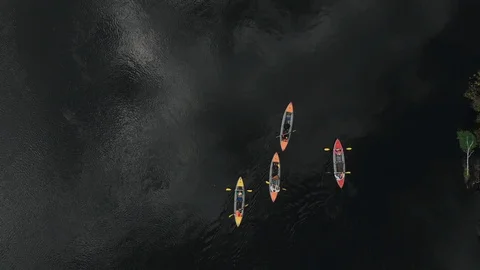 Rafting on the river by kayak. Stock Footage 93890074