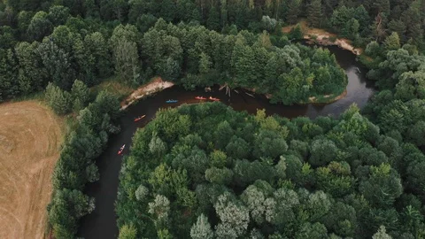 Rafting on the river by kayak. Stock Footage 93890591